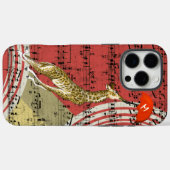 Retro Musical Flying Giraffe Roter Schirm Case-Mate iPhone Hülle (Rückseite (Horizontal))