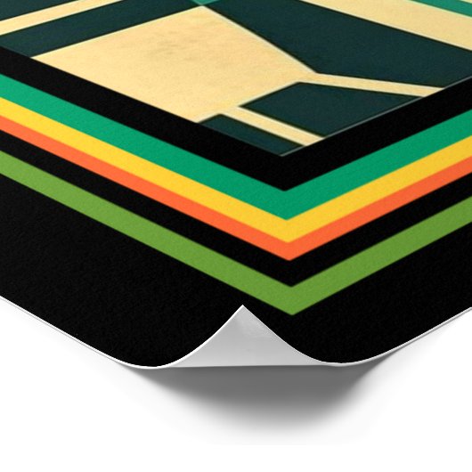 Retro Musical Instrument Print 16x20 Poster (Ecke)