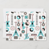 Retro Musical Mayhem Einladung (Vorderseite)