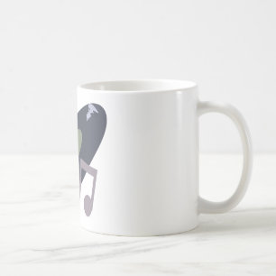 Retro Musik-Aufzeichnungs-u. Kaffeetasse