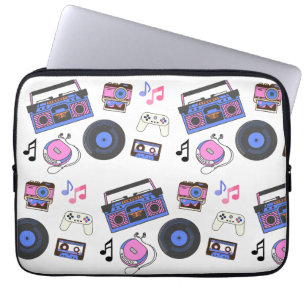 Retro-Musik der 1980er Jahre Nostalgie Laptopschutzhülle