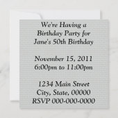 Retro-Musik Einladung (Rückseite)