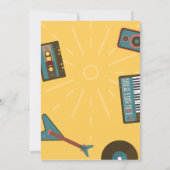 Retro-Musik Einladung (Rückseite)