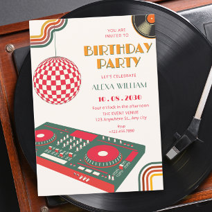 Retro-Musik Einladung