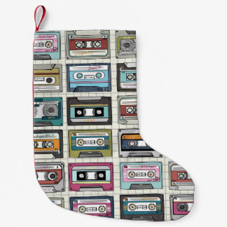 Retro-Musik-Kassette: Nostalgisches Symbol Kleiner Weihnachtsstrumpf
