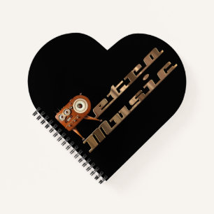 Retro-Musik-Minion Notizblock
