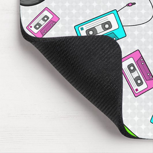 Retro Musik-Muster Mousepad (Ecke)