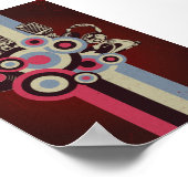 Retro-Musik Poster (Ecke)