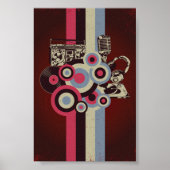 Retro-Musik Poster (Vorne)