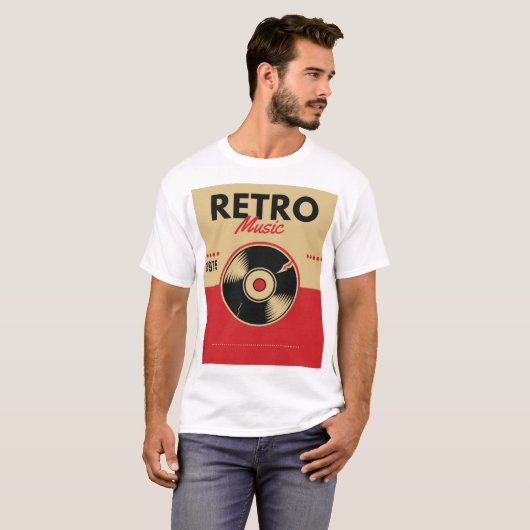 Retro-Musik T-Shirt (Vorne ganz)
