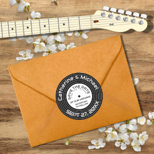 Retro-Musik-Vinyl-Schallplatte Einzigartige Save-T Runder Aufkleber