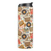 Retro-Musikelement Thermosbecher (Nach links gedreht)