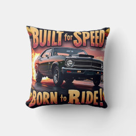 Retro-Muskel - für schnelles grafisches T-Shirt ge Kissen