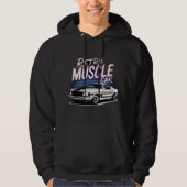 Retro-Muskel Hoodie (Vorderseite)