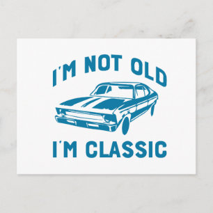 Retro-Muskelauto Ich bin nicht alt, ich bin klassi Postkarte