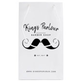 Retro Mustache - Barber Shop Merchandise Kleine Geschenktüte (Rückseite)