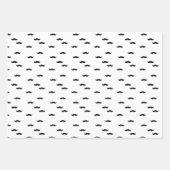 Retro Mustache Vintag Retro Geschenkpapier Set (Vorderseite)