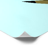 Retro Mustaches Poster (Ecke)