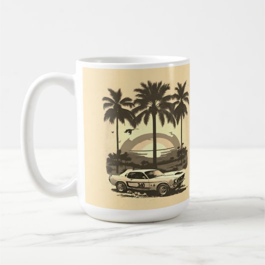 RETRO MUSTANG CAR Tasse (Links)