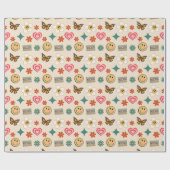 Retro-Muster 01 Geschenkpapier (Flach)