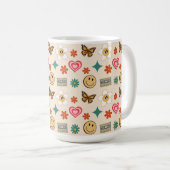 Retro-Muster 01 Kaffeetasse (VorderseiteRechts)