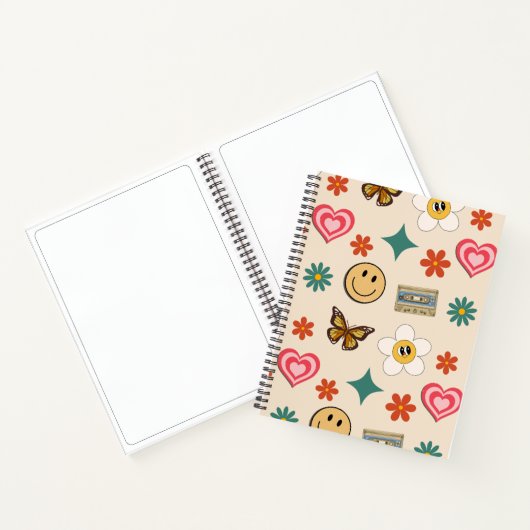 Retro-Muster 01 Notizblock (Innenseite)