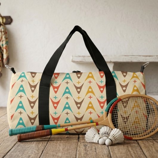 Retro-Muster 60 Vintag Duffle Bag