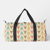 Retro-Muster 60 Vintag Duffle Bag (Vorderseite)