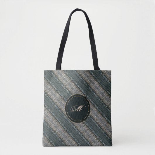 retro Muster der abstrakten Streifen Tasche (Vorderseite)