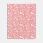 Retro-Muster Fleecedecke (Vorderseite)