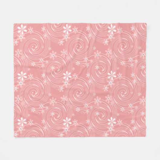 Retro-Muster Fleecedecke (Vorderseite (Horizontal))