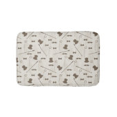 Retro Muster für Mann 2 Badematte (Vorderseite)