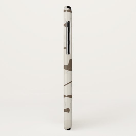 Retro Muster für Mann 2 Case-Mate iPhone Hülle (Hinten/Links)