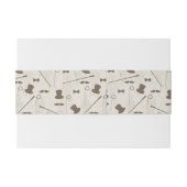 Retro Muster für Mann 2 Einladungsbanderole (Rückseitenbeispiel)