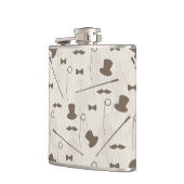 Retro Muster für Mann 2 Flachmann (Links)