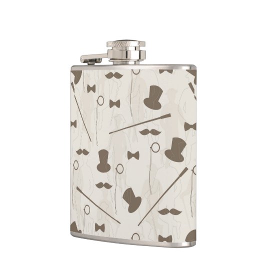 Retro Muster für Mann 2 Flachmann (Links)