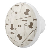 Retro Muster für Mann 2 Keramikknauf (Rechts)