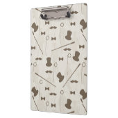 Retro Muster für Mann 2 Klemmbrett (Links)