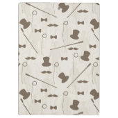 Retro Muster für Mann 2 Klemmbrett (Rückseite)