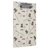 Retro Muster für Mann 2 Klemmbrett (Rechts)