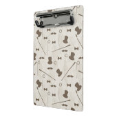 Retro Muster für Mann 2 Mini Klemmbrett (Gewinkelt2)