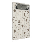 Retro Muster für Mann 2 Mini Klemmbrett (Schrägansicht)