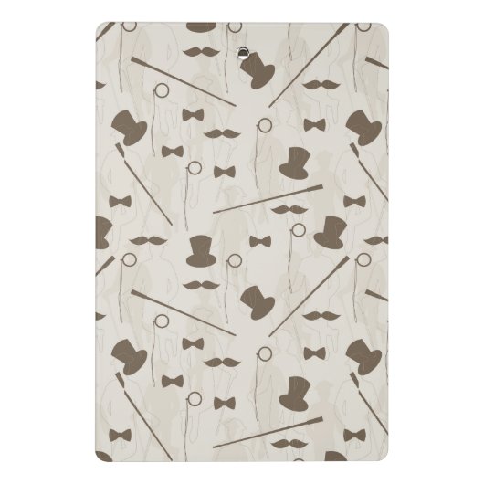 Retro Muster für Mann 2 Mini Klemmbrett (Rückseite)