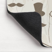 Retro Muster für Mann 2 Mousepad (Ecke)