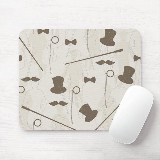 Retro Muster für Mann 2 Mousepad (Mit Mouse)