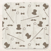 Retro Muster für Mann 2 Rechteckiger Pappuntersetzer (Vorderseite)