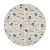 Retro Muster für Mann 2 Schneidebrett (Vorderseite)