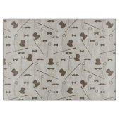 Retro Muster für Mann 2 Schneidebrett (Vorderseite)