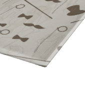 Retro Muster für Mann 2 Schneidebrett (Ecke)