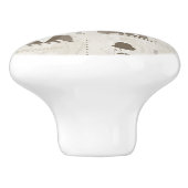 Retro Muster für Mann Keramikknauf (Seitenansicht)